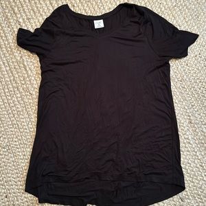 Plain black blouse